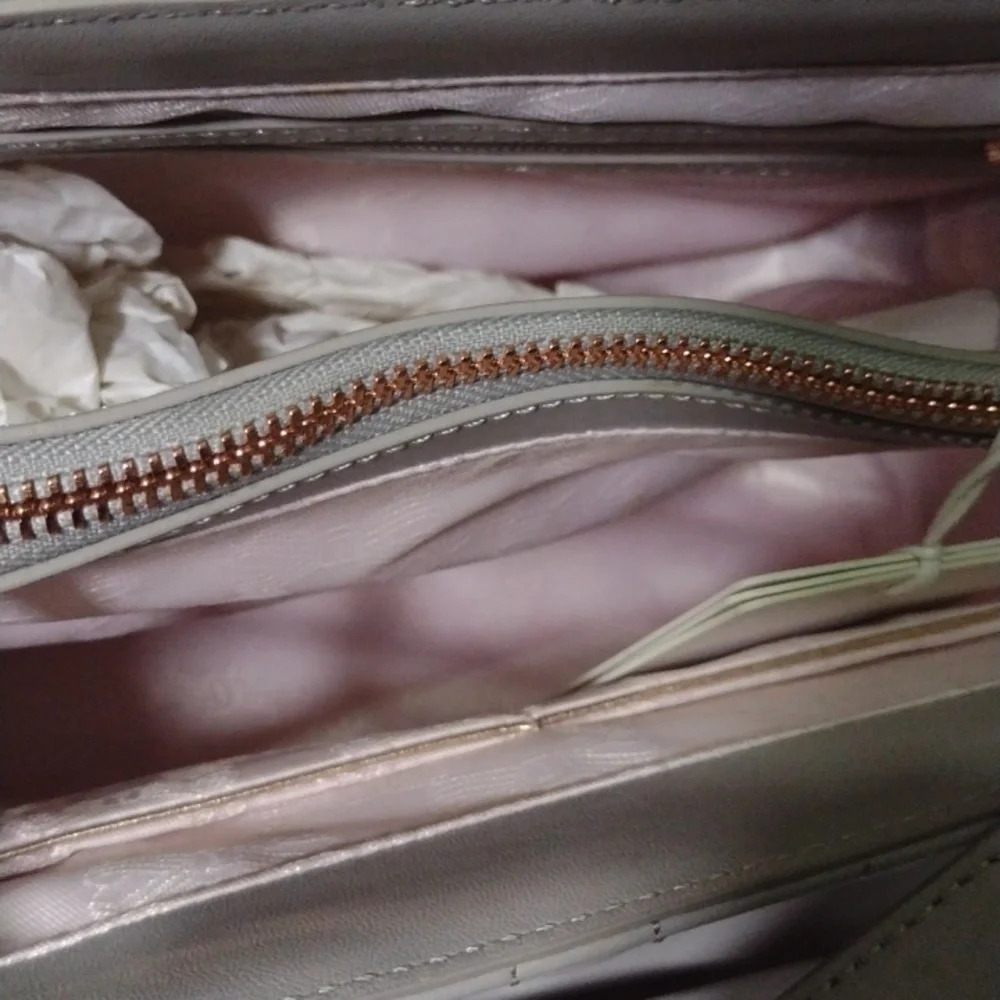 Ted Baker London Dove Grey Quilted Bow Bag 🛍️ NWT - Picture 5 of 11